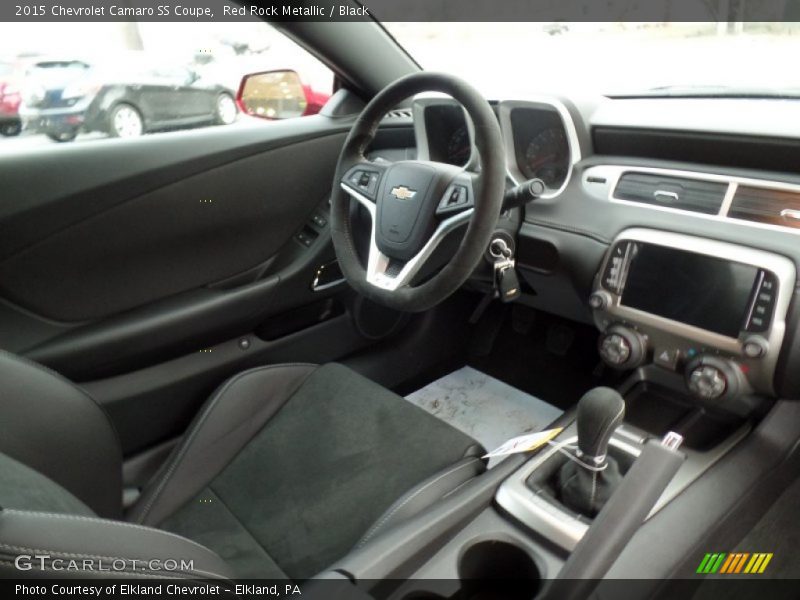 Red Rock Metallic / Black 2015 Chevrolet Camaro SS Coupe