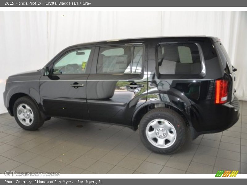 Crystal Black Pearl / Gray 2015 Honda Pilot LX