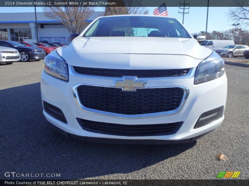 Summit White / Jet Black/Titanium 2014 Chevrolet Malibu LS