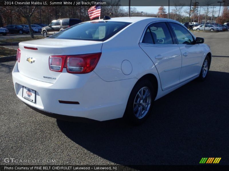 Summit White / Jet Black/Titanium 2014 Chevrolet Malibu LS