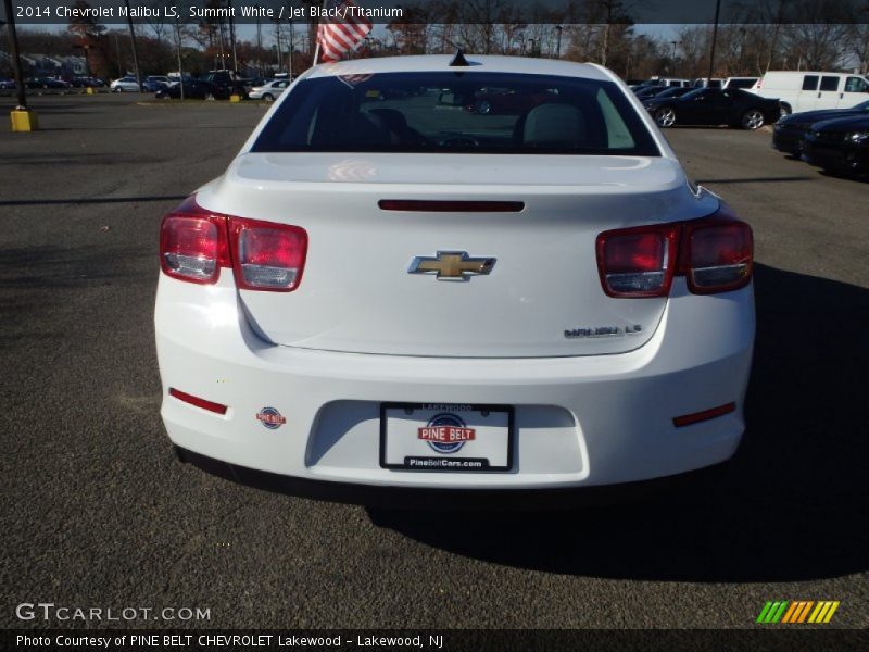 Summit White / Jet Black/Titanium 2014 Chevrolet Malibu LS
