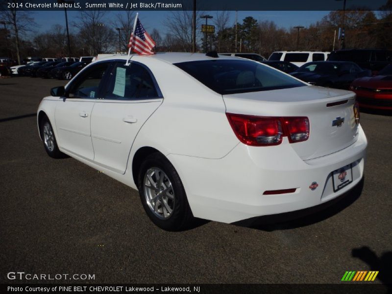 Summit White / Jet Black/Titanium 2014 Chevrolet Malibu LS
