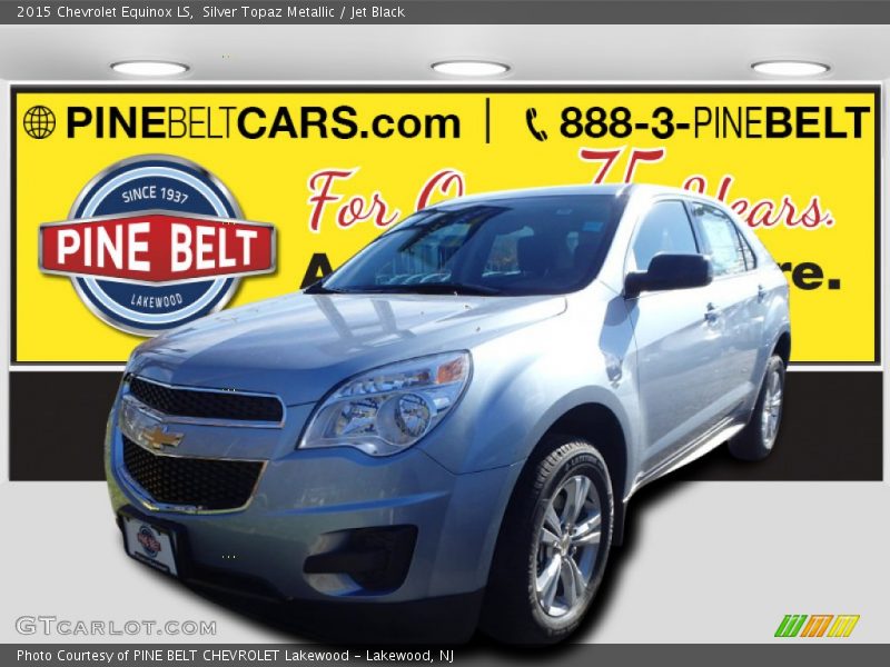 Silver Topaz Metallic / Jet Black 2015 Chevrolet Equinox LS