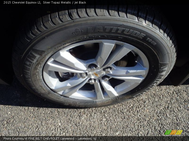 Silver Topaz Metallic / Jet Black 2015 Chevrolet Equinox LS