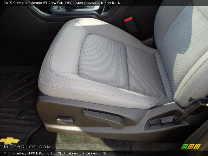 Cyber Gray Metallic / Jet Black 2015 Chevrolet Colorado WT Crew Cab 4WD