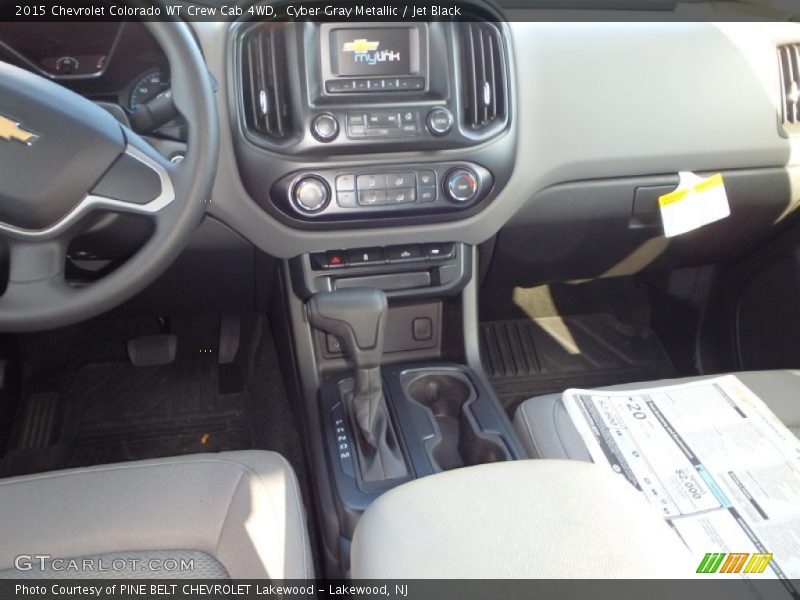 Cyber Gray Metallic / Jet Black 2015 Chevrolet Colorado WT Crew Cab 4WD