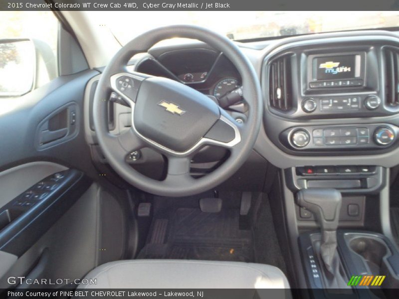 Cyber Gray Metallic / Jet Black 2015 Chevrolet Colorado WT Crew Cab 4WD