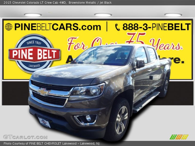 Brownstone Metallic / Jet Black 2015 Chevrolet Colorado LT Crew Cab 4WD