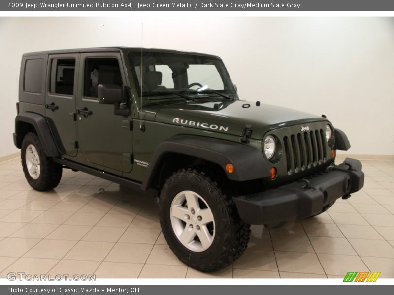 Jeep Green Metallic / Dark Slate Gray/Medium Slate Gray 2009 Jeep Wrangler Unlimited Rubicon 4x4