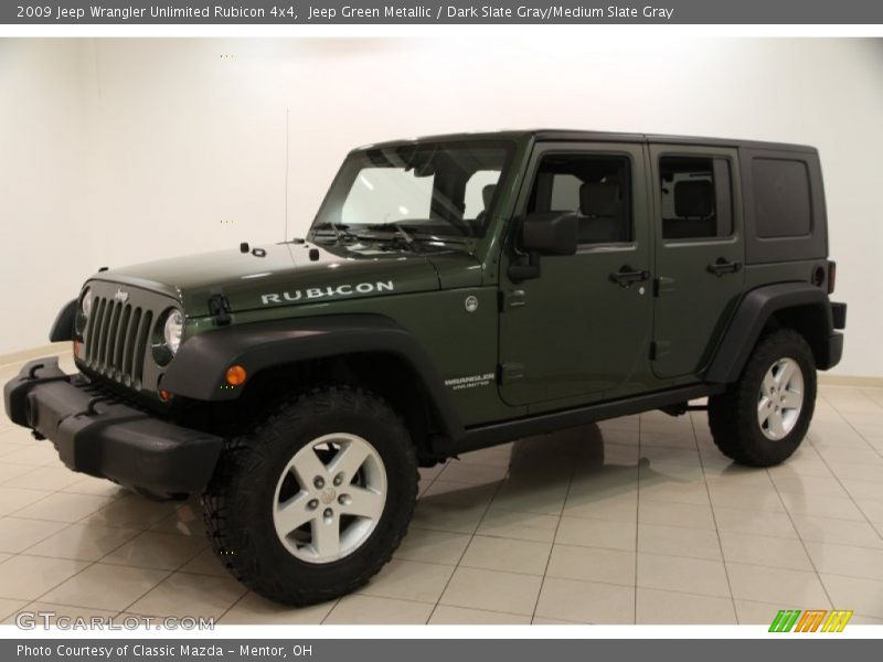 Jeep Green Metallic / Dark Slate Gray/Medium Slate Gray 2009 Jeep Wrangler Unlimited Rubicon 4x4