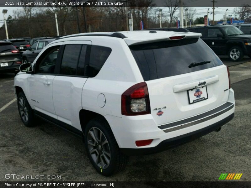 Bright White / Dark Slate Gray 2015 Jeep Compass Limited 4x4