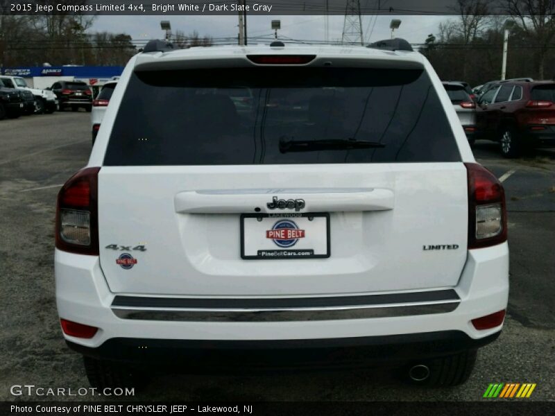 Bright White / Dark Slate Gray 2015 Jeep Compass Limited 4x4