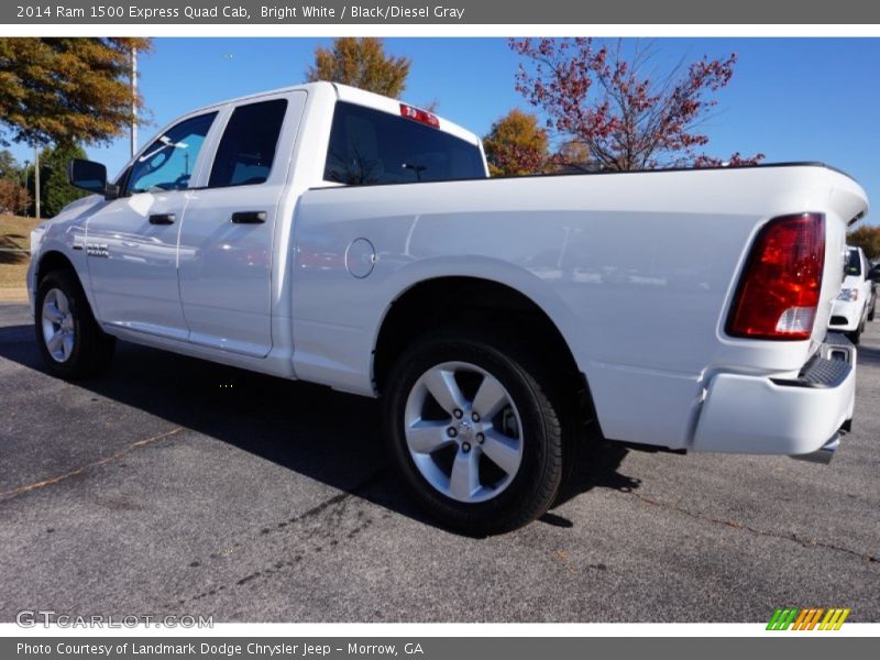 Bright White / Black/Diesel Gray 2014 Ram 1500 Express Quad Cab