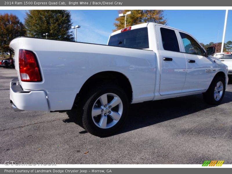 Bright White / Black/Diesel Gray 2014 Ram 1500 Express Quad Cab