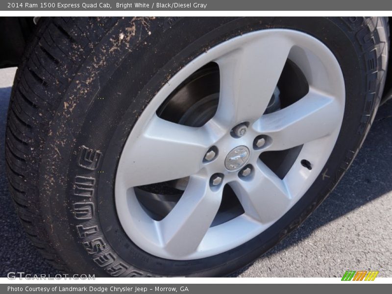 Bright White / Black/Diesel Gray 2014 Ram 1500 Express Quad Cab