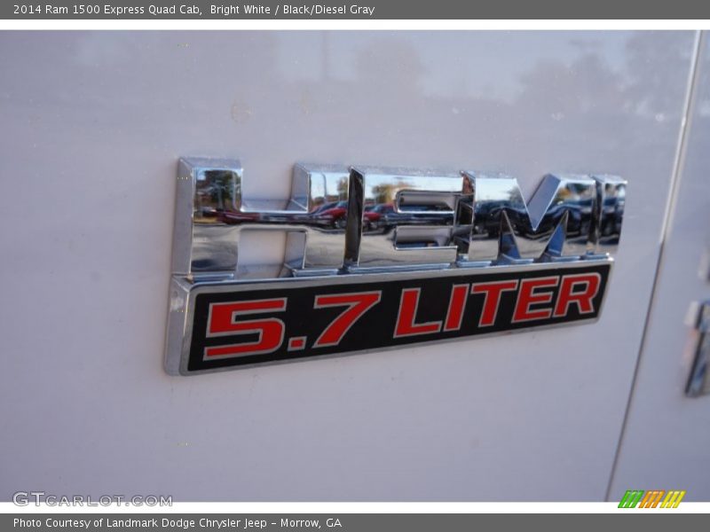 Bright White / Black/Diesel Gray 2014 Ram 1500 Express Quad Cab