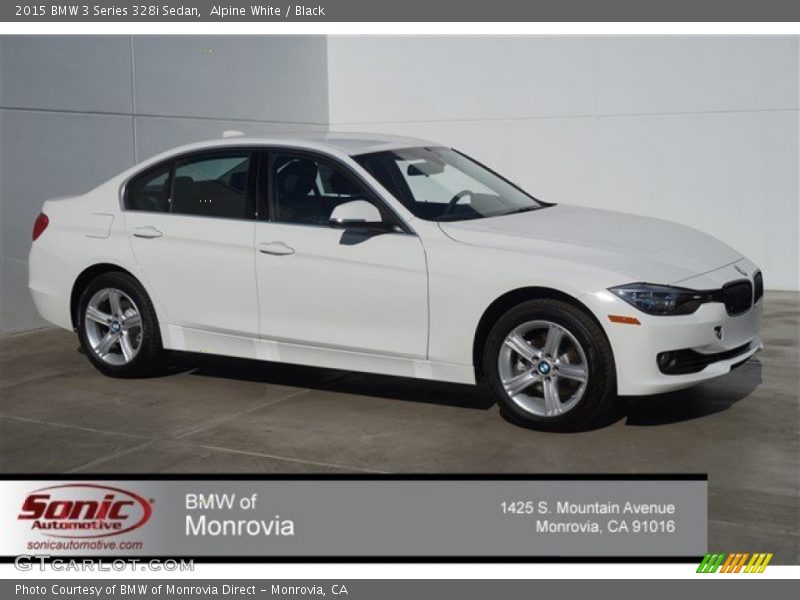 Alpine White / Black 2015 BMW 3 Series 328i Sedan