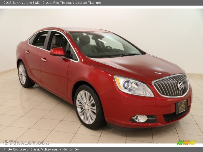 Crystal Red Tintcoat / Medium Titanium 2013 Buick Verano FWD