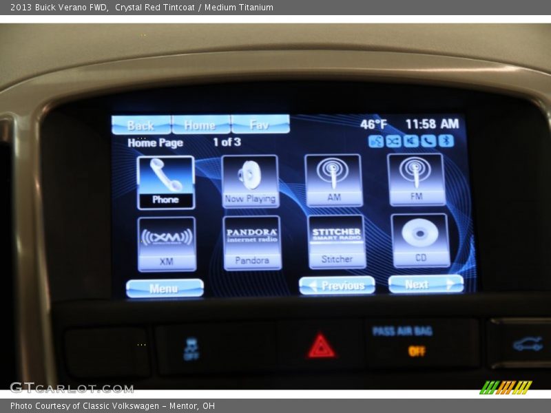 Crystal Red Tintcoat / Medium Titanium 2013 Buick Verano FWD