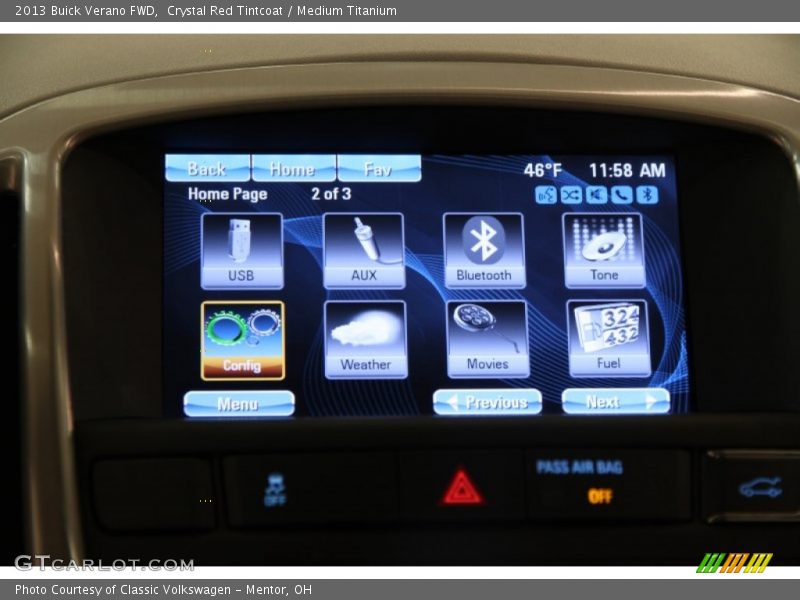 Crystal Red Tintcoat / Medium Titanium 2013 Buick Verano FWD