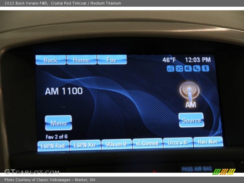 Crystal Red Tintcoat / Medium Titanium 2013 Buick Verano FWD