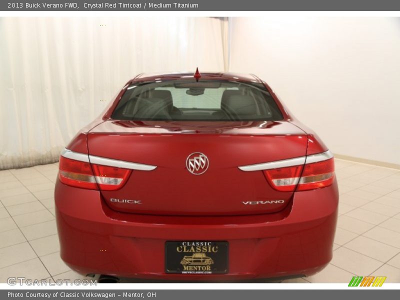Crystal Red Tintcoat / Medium Titanium 2013 Buick Verano FWD