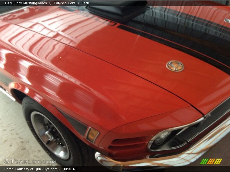 Calypso Coral / Black 1970 Ford Mustang Mach 1
