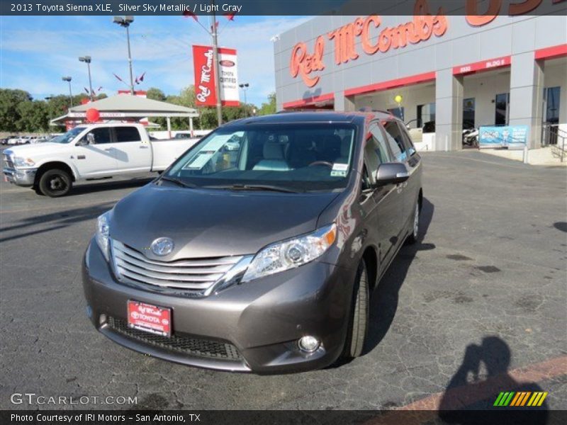 Silver Sky Metallic / Light Gray 2013 Toyota Sienna XLE