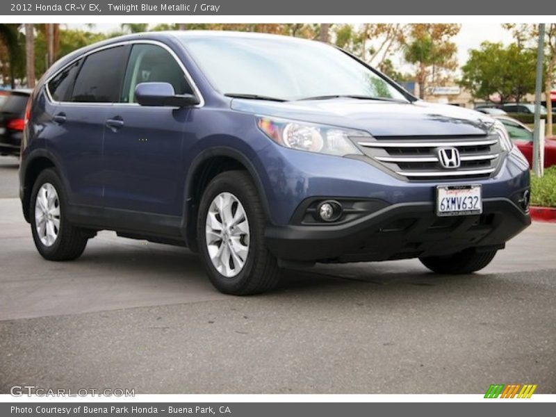 Twilight Blue Metallic / Gray 2012 Honda CR-V EX