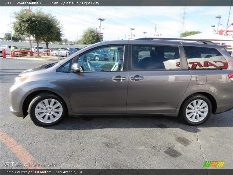 Silver Sky Metallic / Light Gray 2013 Toyota Sienna XLE