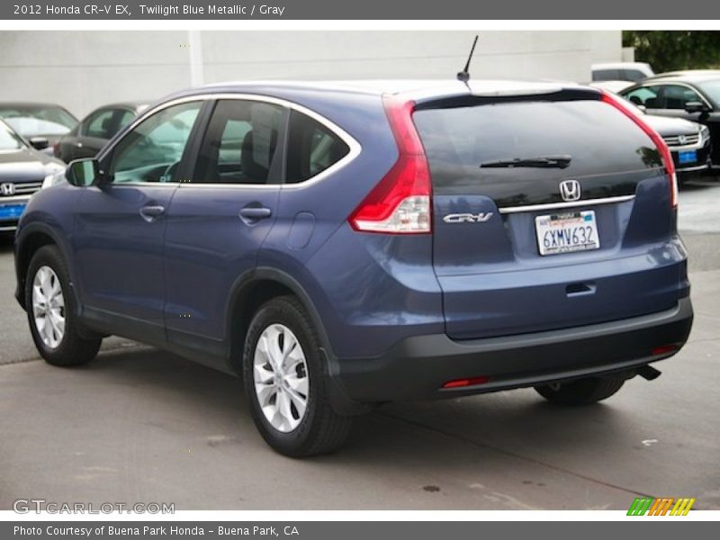 Twilight Blue Metallic / Gray 2012 Honda CR-V EX