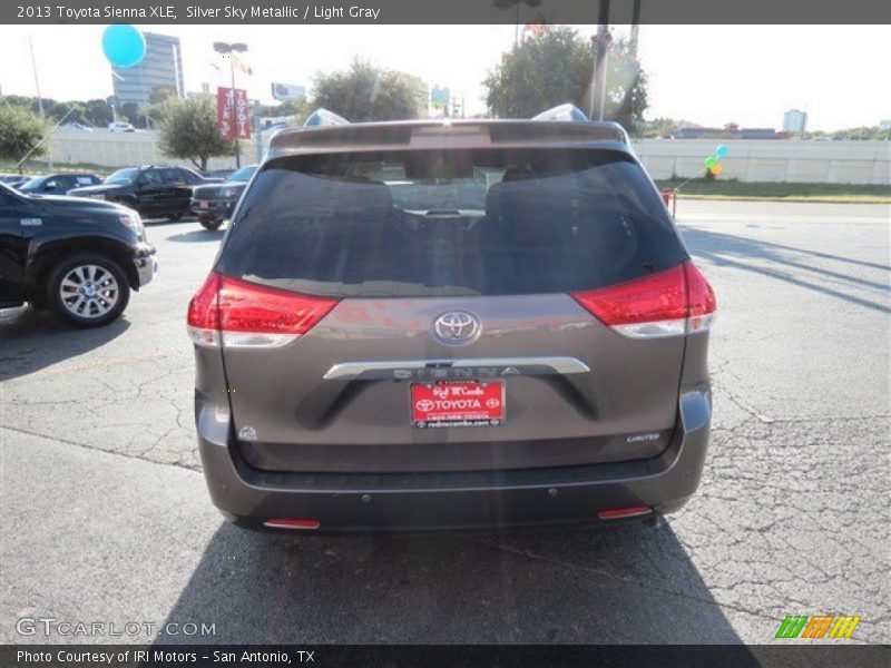 Silver Sky Metallic / Light Gray 2013 Toyota Sienna XLE