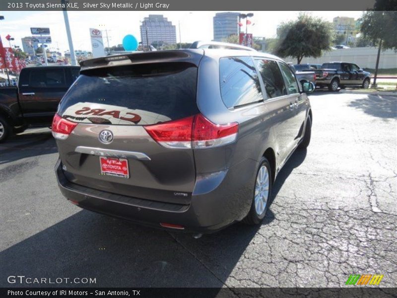 Silver Sky Metallic / Light Gray 2013 Toyota Sienna XLE