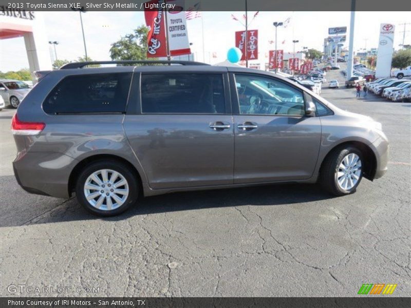 Silver Sky Metallic / Light Gray 2013 Toyota Sienna XLE