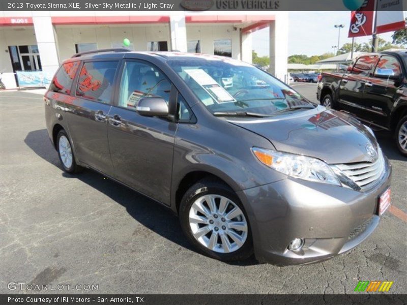 Silver Sky Metallic / Light Gray 2013 Toyota Sienna XLE
