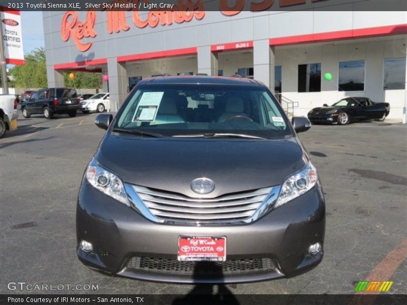 Silver Sky Metallic / Light Gray 2013 Toyota Sienna XLE