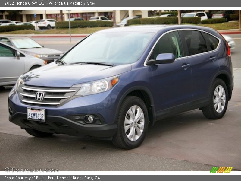 Twilight Blue Metallic / Gray 2012 Honda CR-V EX