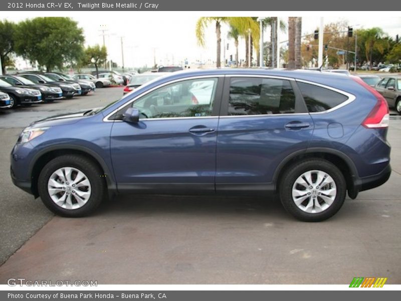Twilight Blue Metallic / Gray 2012 Honda CR-V EX