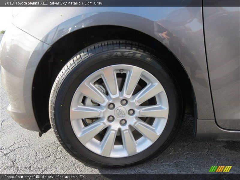 Silver Sky Metallic / Light Gray 2013 Toyota Sienna XLE