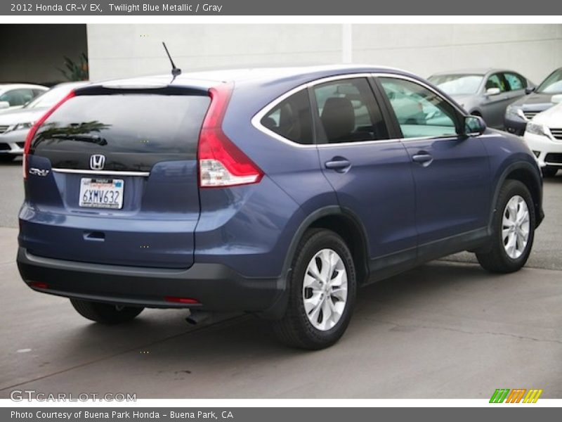 Twilight Blue Metallic / Gray 2012 Honda CR-V EX