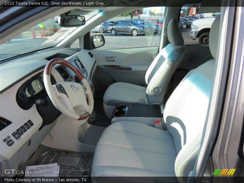 Silver Sky Metallic / Light Gray 2013 Toyota Sienna XLE