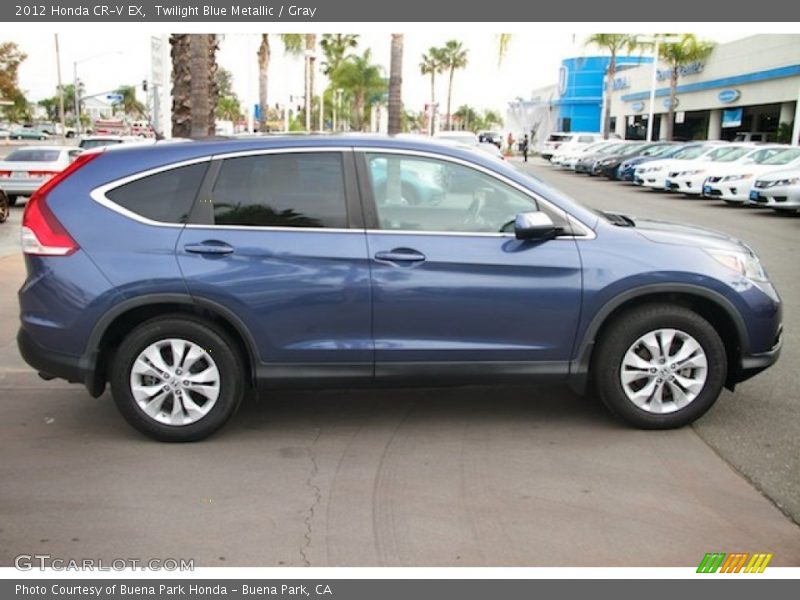 Twilight Blue Metallic / Gray 2012 Honda CR-V EX