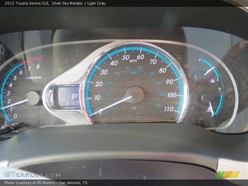 Silver Sky Metallic / Light Gray 2013 Toyota Sienna XLE
