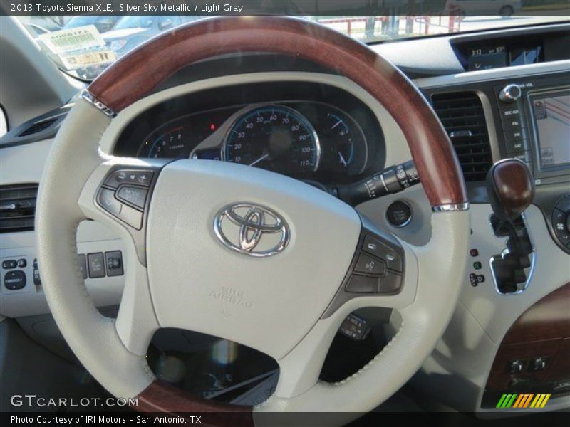 Silver Sky Metallic / Light Gray 2013 Toyota Sienna XLE