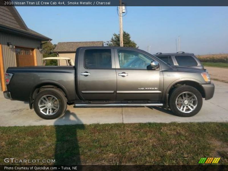 Smoke Metallic / Charcoal 2010 Nissan Titan LE Crew Cab 4x4