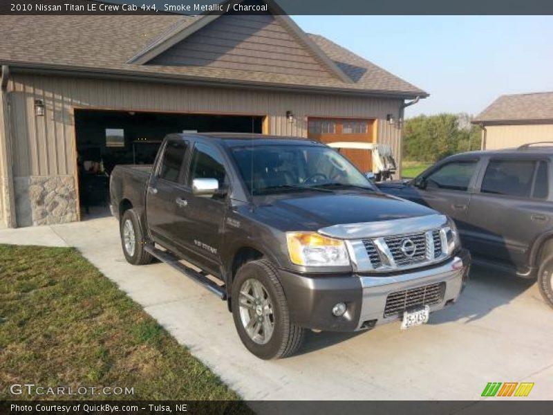 Smoke Metallic / Charcoal 2010 Nissan Titan LE Crew Cab 4x4