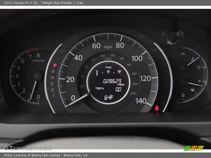Twilight Blue Metallic / Gray 2012 Honda CR-V EX