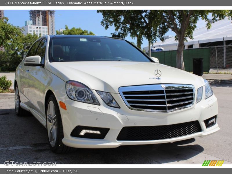 Diamond White Metallic / Almond/Black 2011 Mercedes-Benz E 350 Sedan