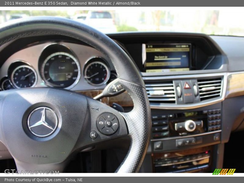 Diamond White Metallic / Almond/Black 2011 Mercedes-Benz E 350 Sedan