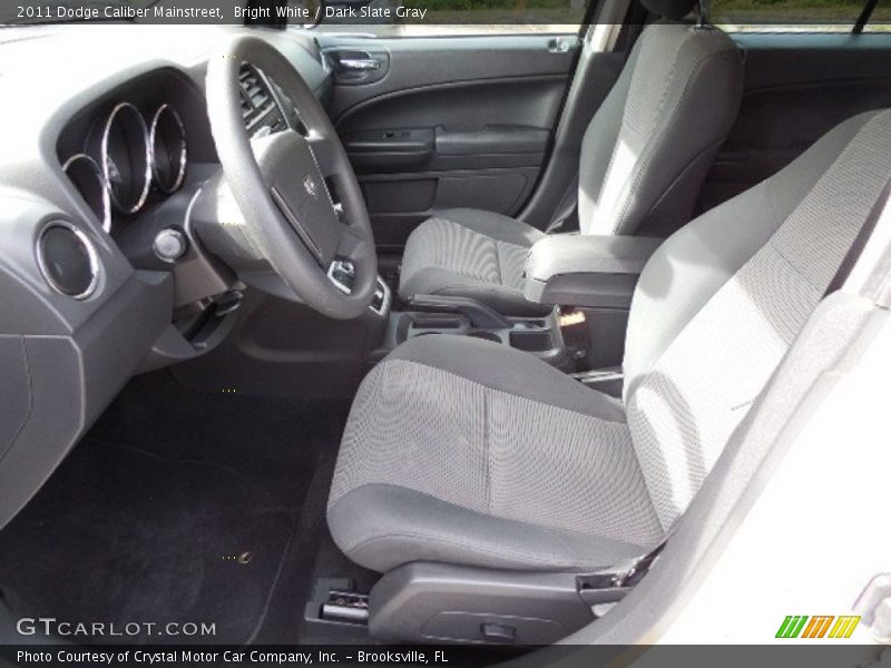 Bright White / Dark Slate Gray 2011 Dodge Caliber Mainstreet